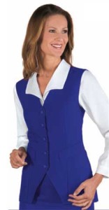 Gilet donna blu cina